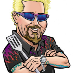Guy Fieri Caricature Painting